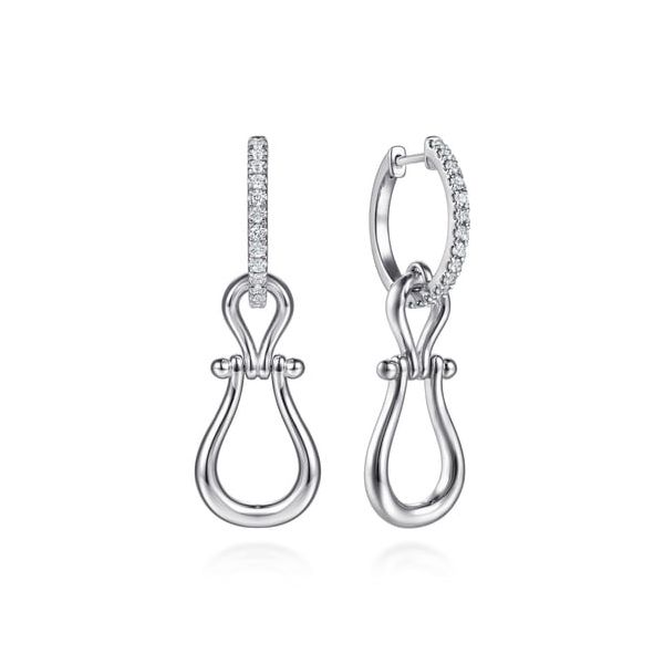 Silver Stirrup Dangle Earrings Carroll's Jewelers Doylestown, PA