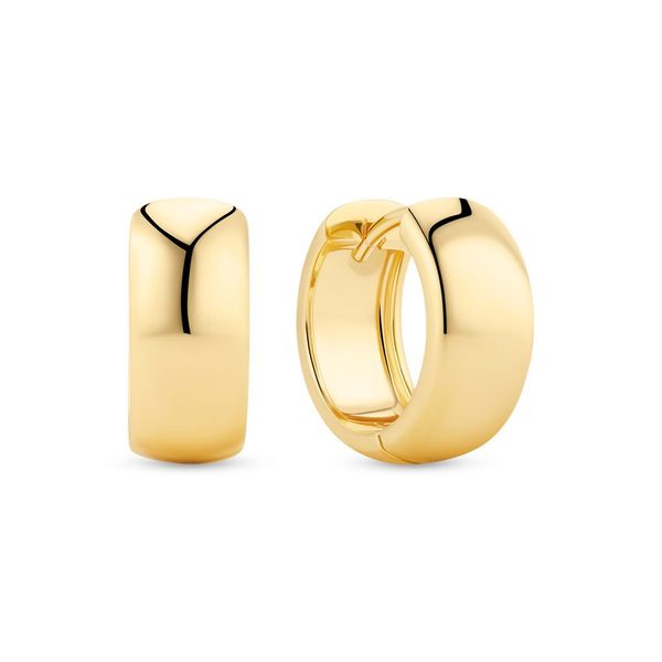 GP/SS wide huggie hoop earrings Carroll's Jewelers Doylestown, PA