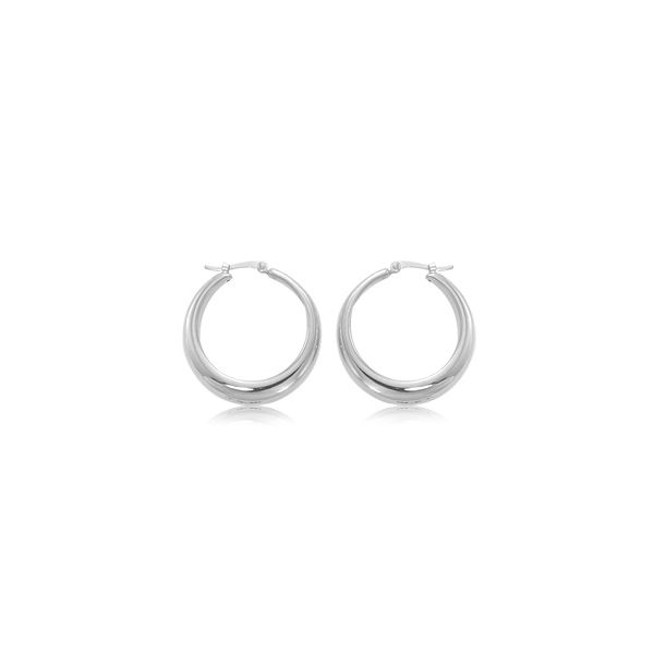 SS Modern Hoop Earrings Carroll's Jewelers Doylestown, PA