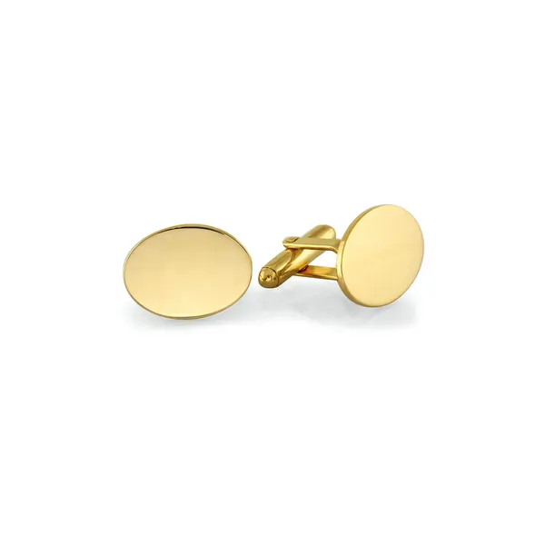 YG Plated Oval Cuff Links Carroll's Jewelers Doylestown, PA