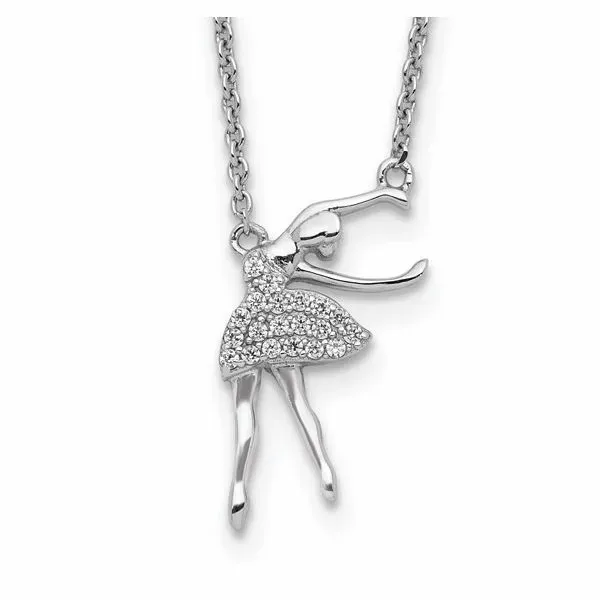 SS CZ Ballerina pendant Carroll's Jewelers Doylestown, PA