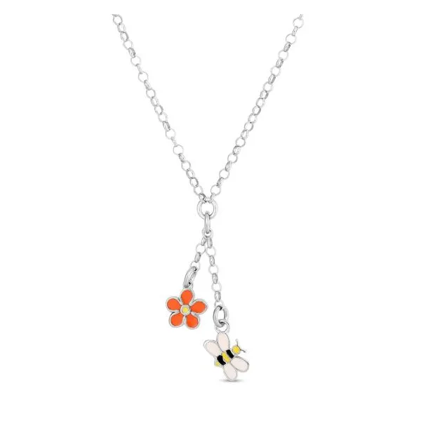 SS Flower and Bee necklace Carroll's Jewelers Doylestown, PA