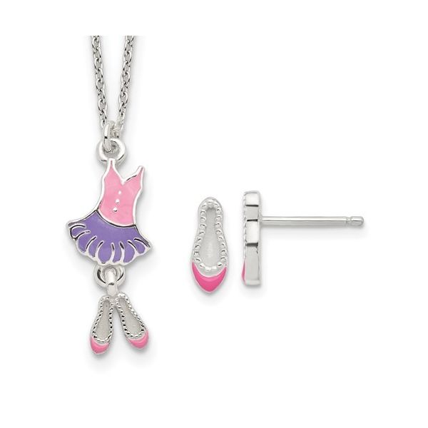 Child's Dancer Earring and Pendant Set Carroll's Jewelers Doylestown, PA