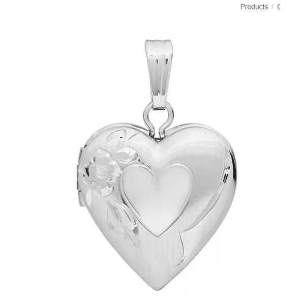 SS Child's Heart Locket Carroll's Jewelers Doylestown, PA