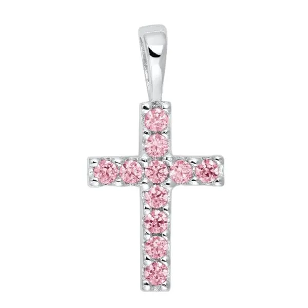 SS Childs Pink CZ cross