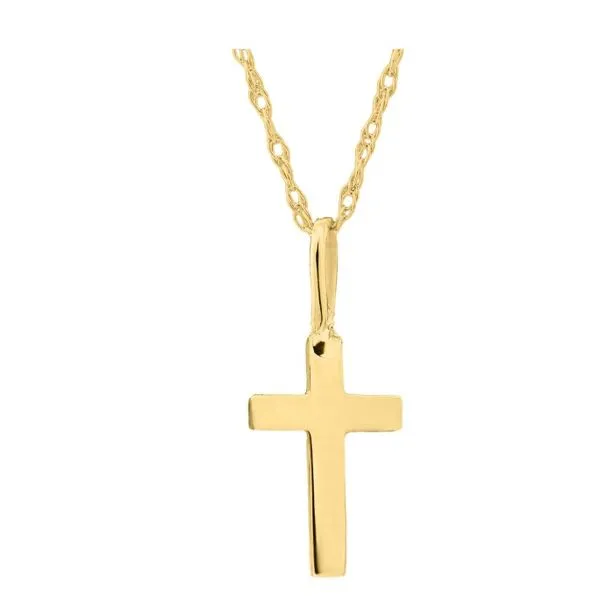 14kt YG Baby Cross Carroll's Jewelers Doylestown, PA