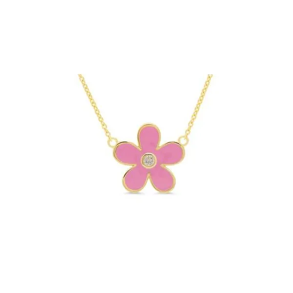 Pink Flower necklace