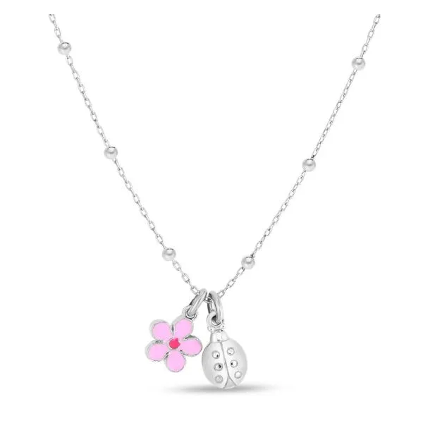 SS Ladybug & Flower necklace