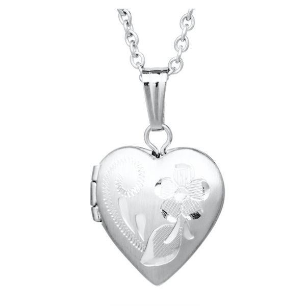 Silver Child's Heart Locket Carroll's Jewelers Doylestown, PA