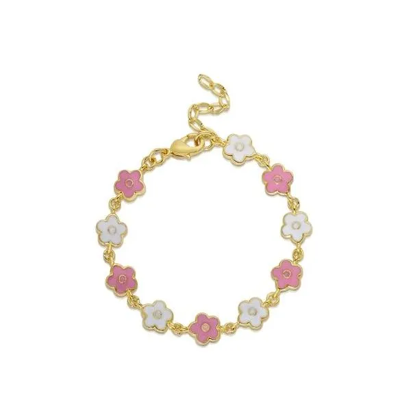 Childs Enamel Flower Bracelet
