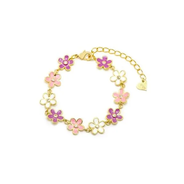 Childs Flower link Bracelet