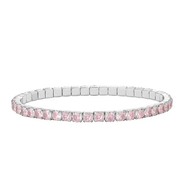 Childs Pink CZ Stretch bracelet