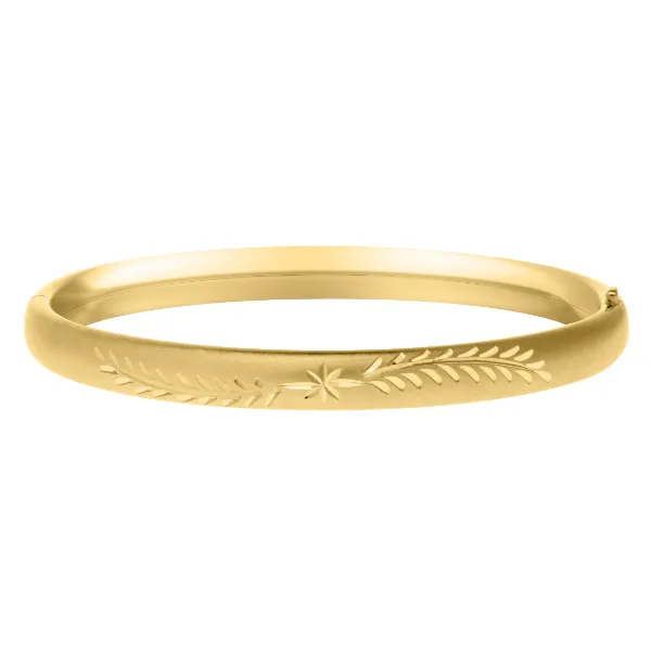 Yellow GF Baby Bangle Bracelet