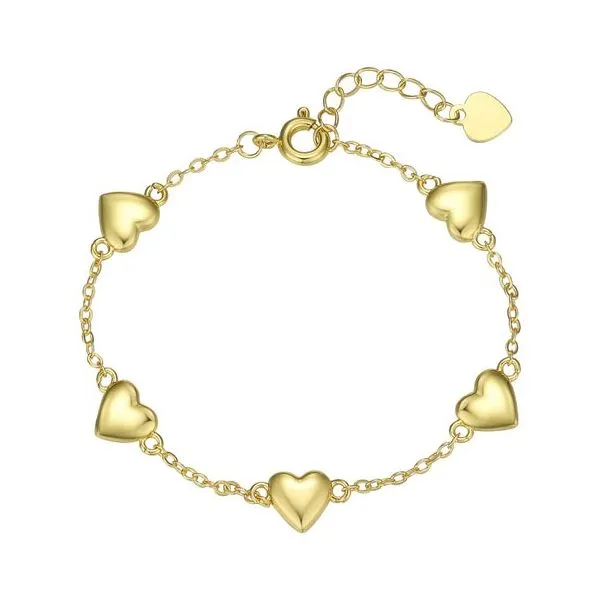 YP childs puffed heart bracelet