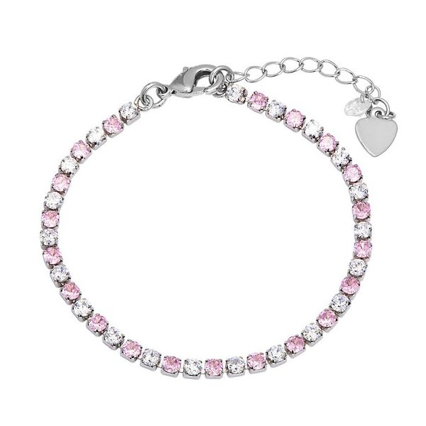 Child's pink and white CZ tennis bracelet Carroll's Jewelers Doylestown, PA