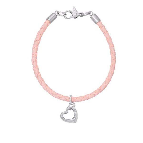 Child's Leather Bracelet with open heart Carroll's Jewelers Doylestown, PA