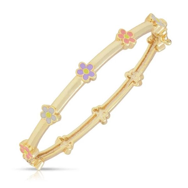 Child's flower bangle bracelet Carroll's Jewelers Doylestown, PA