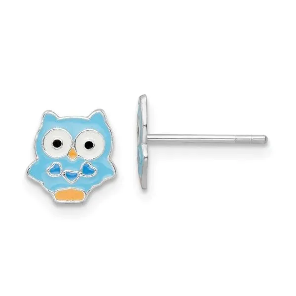 SS Child's Owl Earring Carroll's Jewelers Doylestown, PA