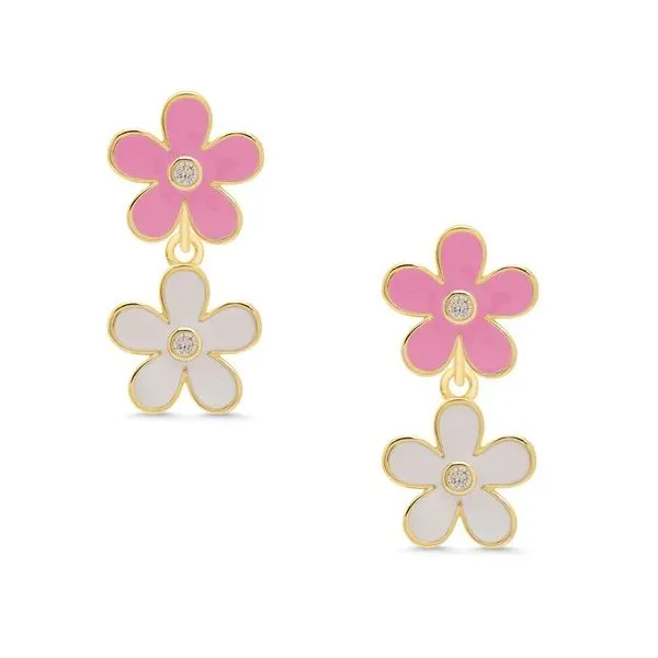 SS/YGP Child's Flower Drop Earring Carroll's Jewelers Doylestown, PA