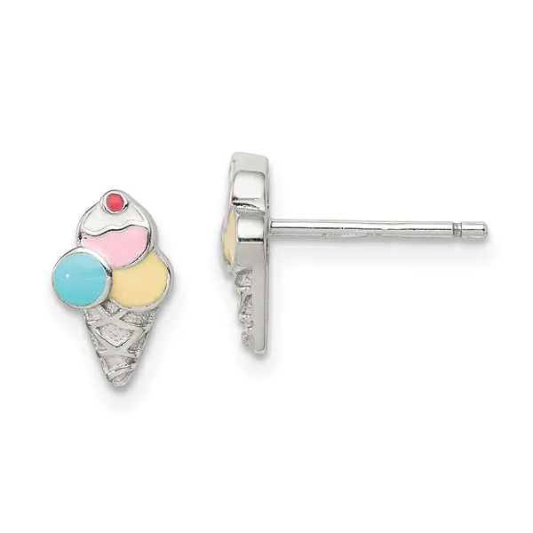 SS Ice Cream Cone Earrings Carroll's Jewelers Doylestown, PA