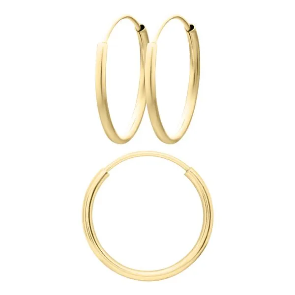 14kt YG Child's Hoop Earring Carroll's Jewelers Doylestown, PA