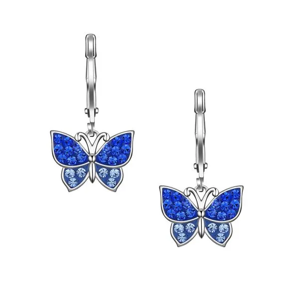 Butterfly dangle earrings
