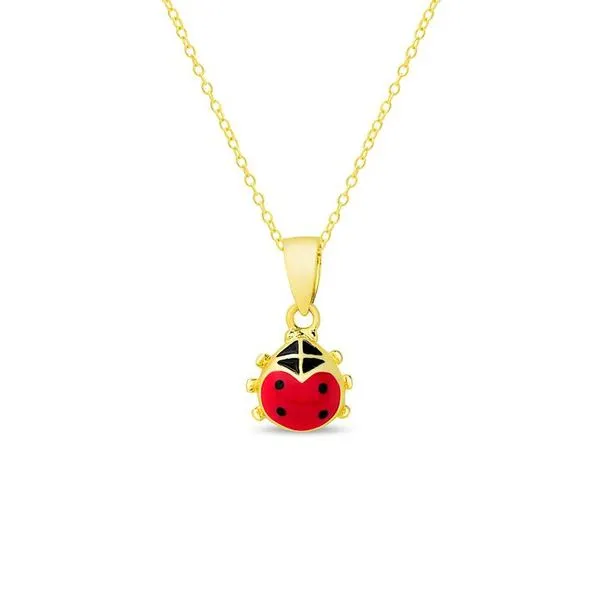 childs ladybug pendant