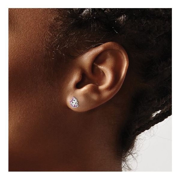 Kitty Cat Earrings Image 2 Carroll's Jewelers Doylestown, PA