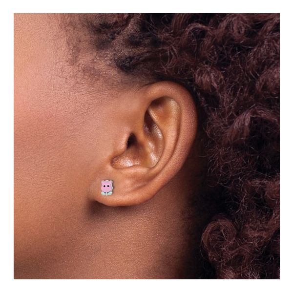 Child's Ladybug earrings Image 2 Carroll's Jewelers Doylestown, PA