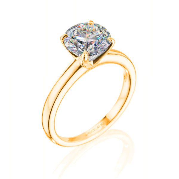 14K Solitaire Engagement Ring by Facets of Fire Goldmart Jewelers Redding, CA