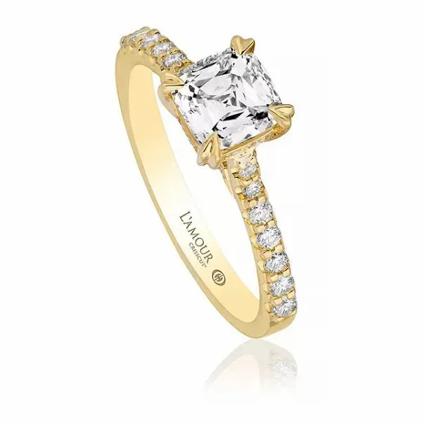 18K Crisscut Diamond Engmt. Ring by Christopher Designs Goldmart Jewelers Redding, CA