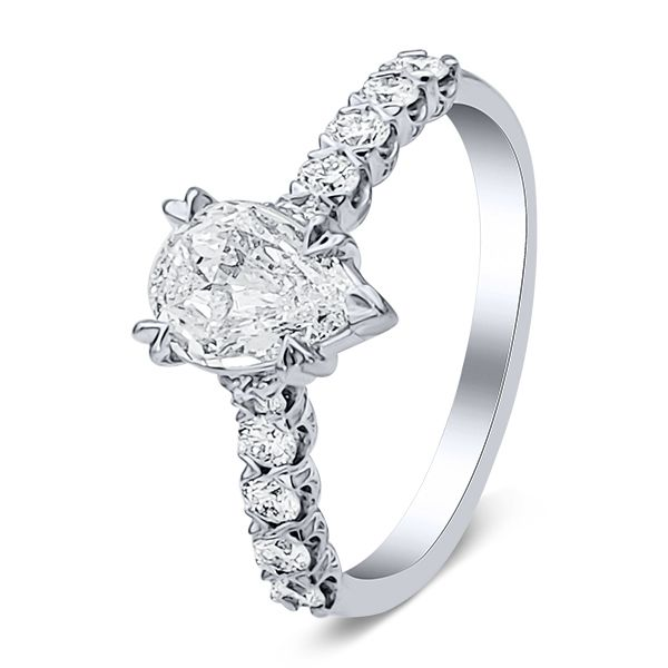 18K Crisscut Diamond Engmt. Ring by Christopher Designs Goldmart Jewelers Redding, CA