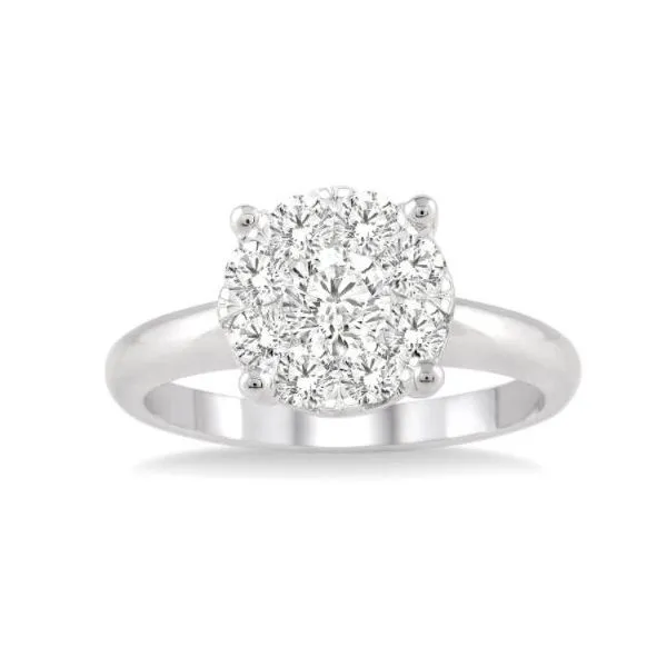 14Kt Halo Engagement Ring Goldmart Jewelers Redding, CA