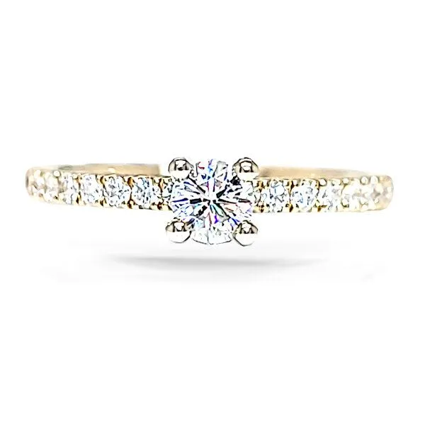 14K Facets of Fire Diamond Engmt. Ring by Costar Image 2 Goldmart Jewelers Redding, CA