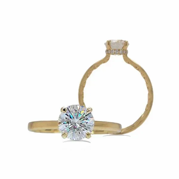 18K Facets of Fire Diamond, Engmt. Ring by A.Jaffe Goldmart Jewelers Redding, CA