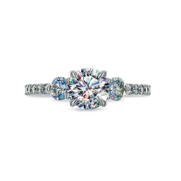 14K, 3 Stone Engagement Ring by Facets of Fire Goldmart Jewelers Redding, CA