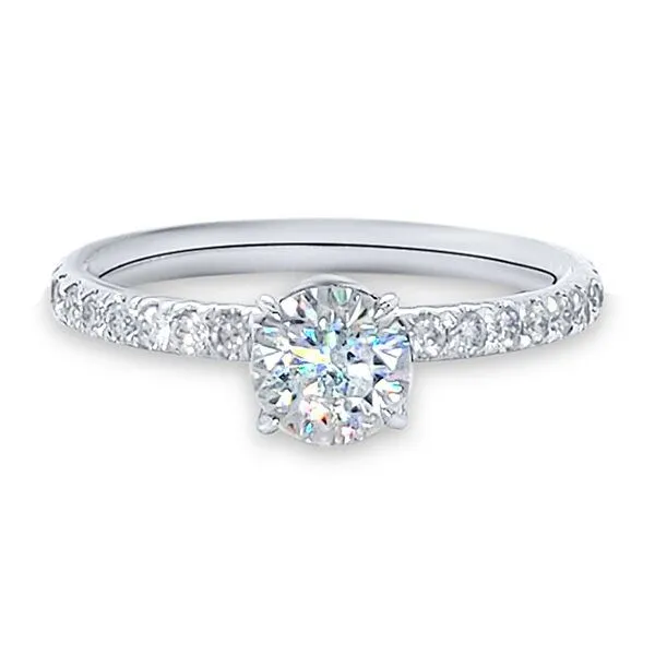 14K Hidden Halo Engagement Ring by Facets of Fire Goldmart Jewelers Redding, CA