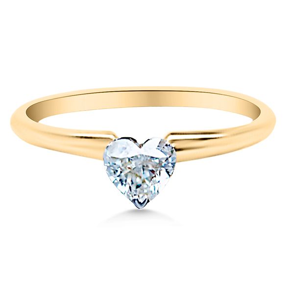 14K Solitaire Diamond Engagement Ring (Estate) Image 2 Goldmart Jewelers Redding, CA