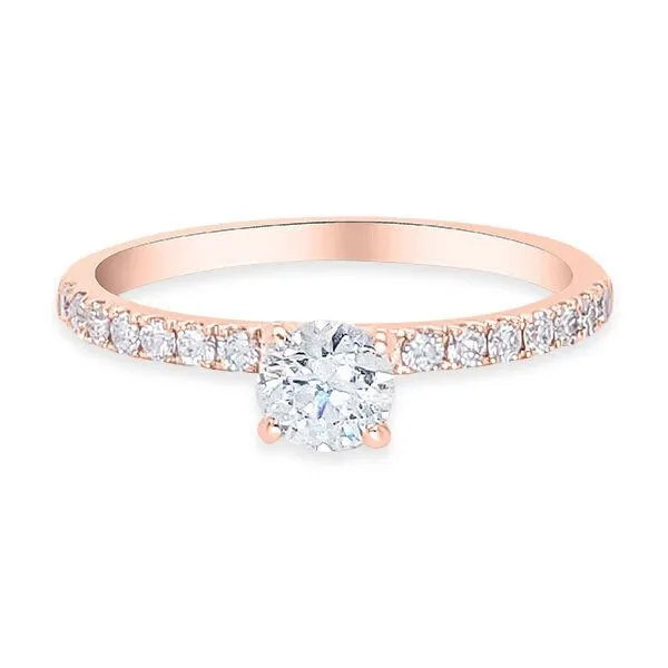 14K Modern Diamond Engmt. Ring - Estate Goldmart Jewelers Redding, CA