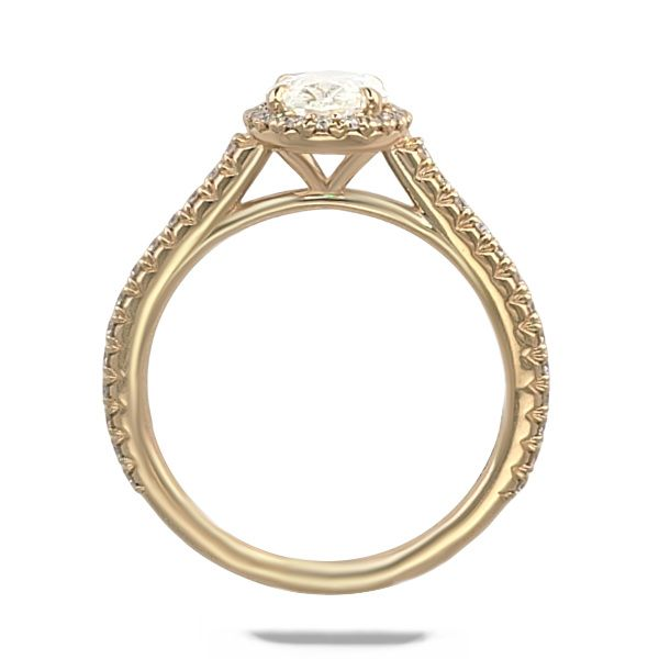14K Golden Facets of Fire engagement ring by GM Signature Image 2 Goldmart Jewelers Redding, CA