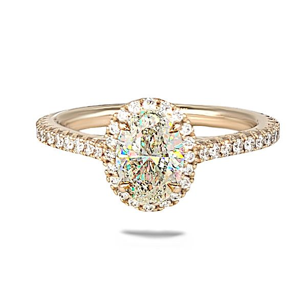 14K Golden Facets of Fire engagement ring by GM Signature Goldmart Jewelers Redding, CA