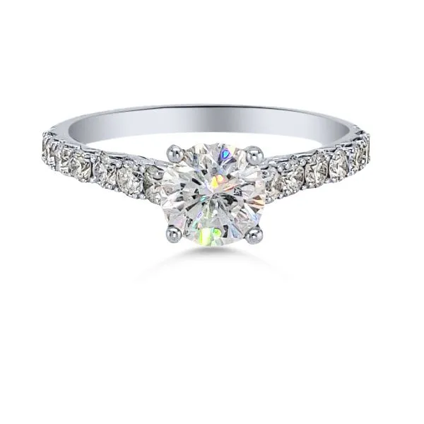 14K FoF Diamond Engagement Ring by Facets of Fire Goldmart Jewelers Redding, CA