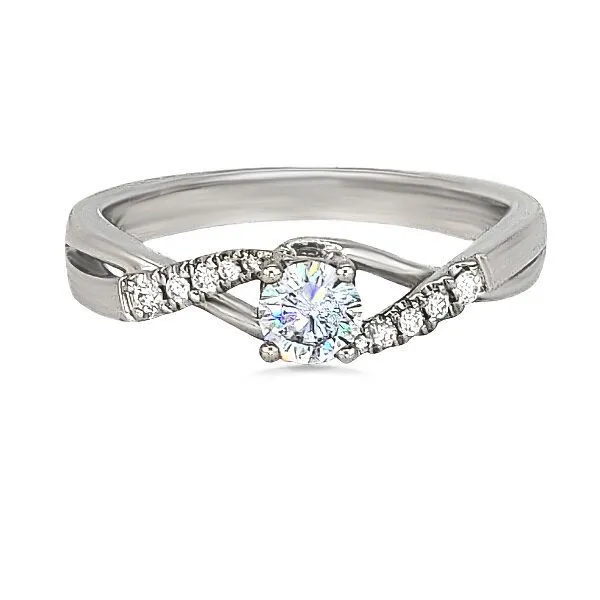 14K FoF Diamond Bypass Engmt. Ring – Goldmart Signature Goldmart Jewelers Redding, CA