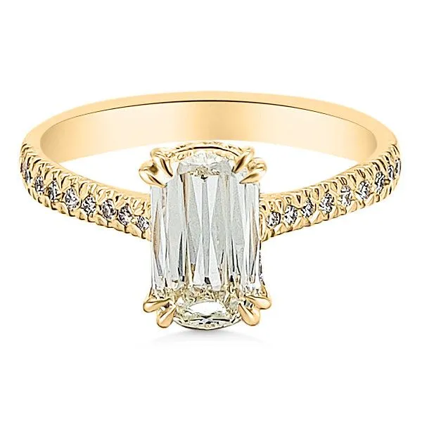 18K Hidden Halo Engmt. Ring by Christopher Designs Goldmart Jewelers Redding, CA