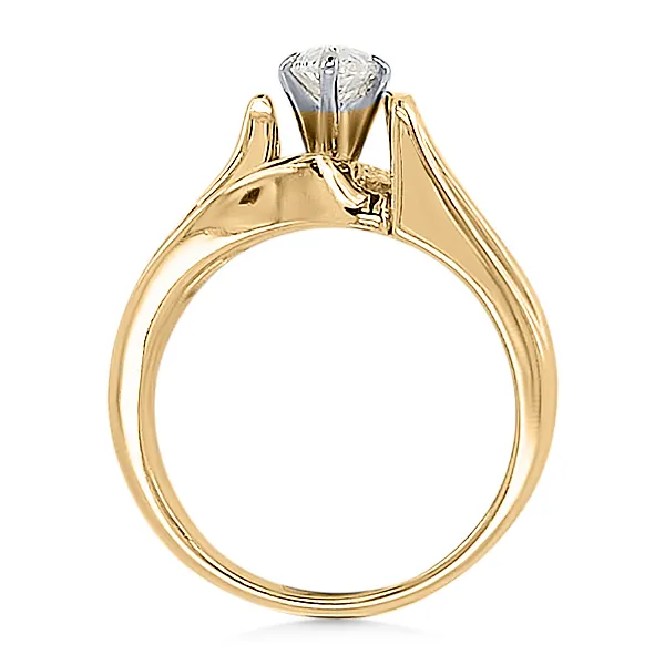 14K Diamond Engagement Ring - Estate Image 2 Goldmart Jewelers Redding, CA