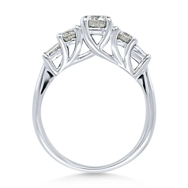 18K Diamond Solitaire Engagement Ring - Estate Image 2 Goldmart Jewelers Redding, CA