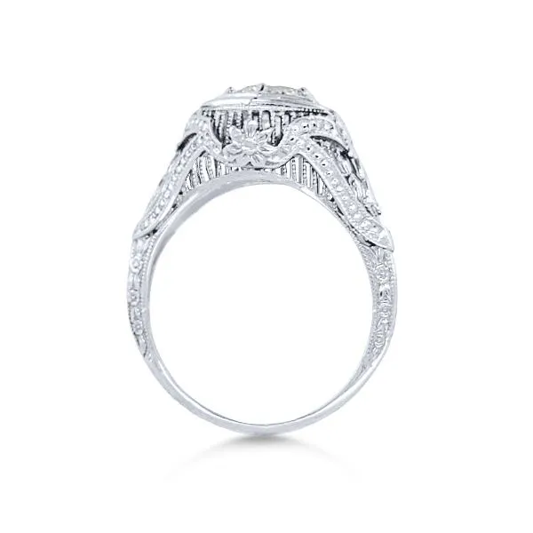 18K Art Deco Diamond Fashion Ring - Estate Image 2 Goldmart Jewelers Redding, CA