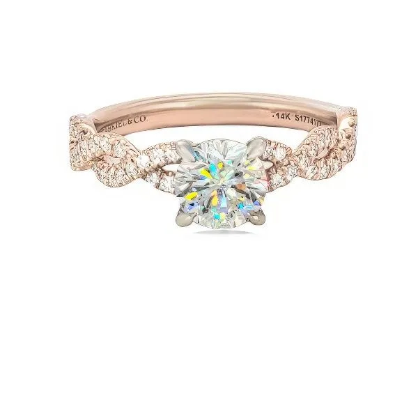 14K FoF Diamond Engmt. Ring Gabriel & Co. Goldmart Jewelers Redding, CA