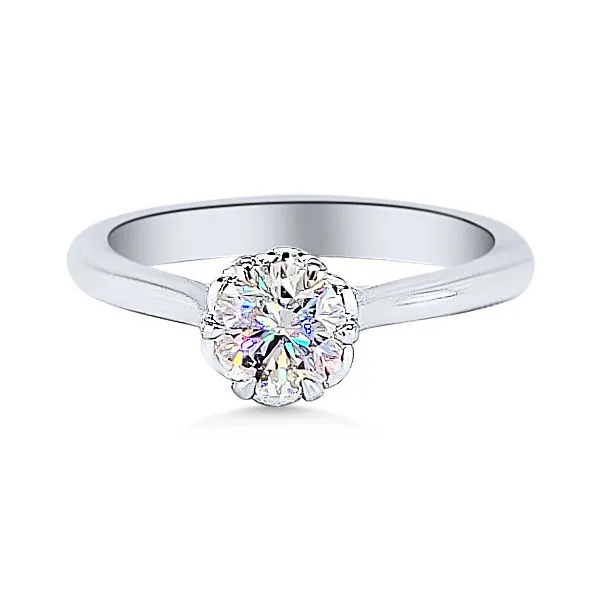 14K FoF Diamond Solitaire Engagement Ring by Gabriel Goldmart Jewelers Redding, CA