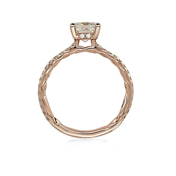 18K FoF Diamond Hidden Halo Engmt. Ring by A.Jaffe Image 2 Goldmart Jewelers Redding, CA